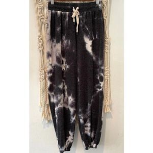 Out From Under Joggers SZ SM Tie Dye Minimalist Loungewear Oversized Pants